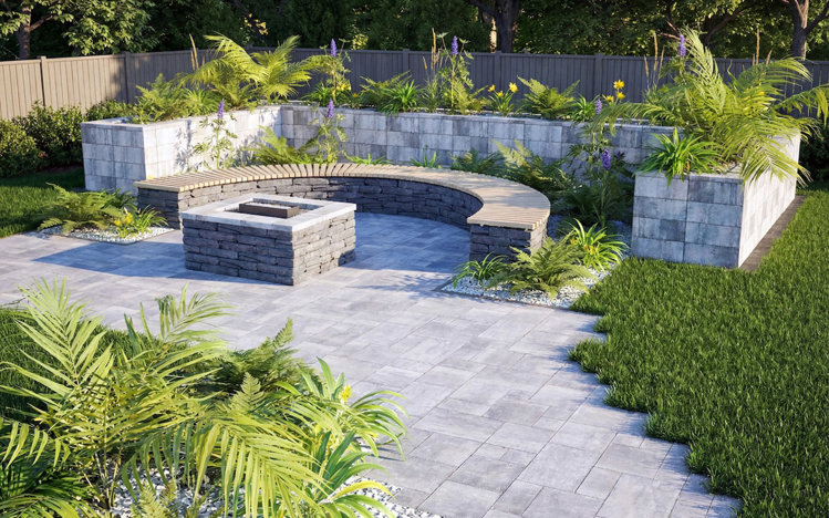 Palenisko w sercu ogrodu
